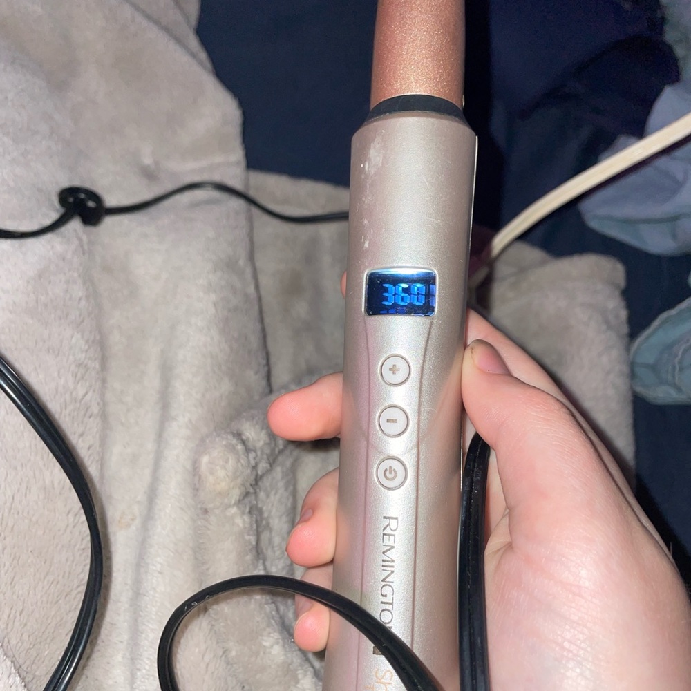 Remington Metallic Tan Hair Curler with Digital Display
